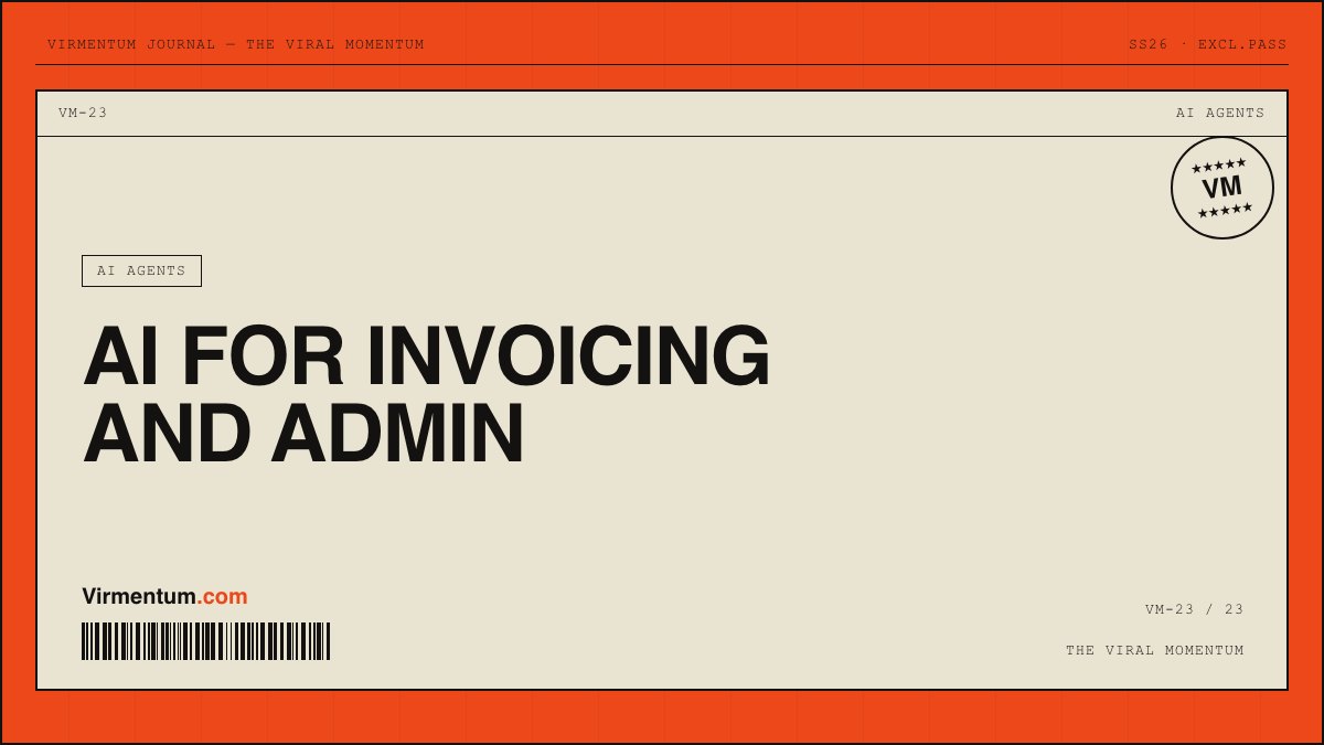 AI for Invoicing and Admin: Getting Your Evenings Back