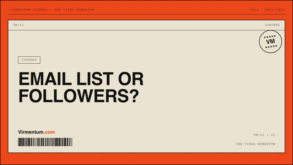 Email List vs Social Media Following: Which One Is Worth Building
