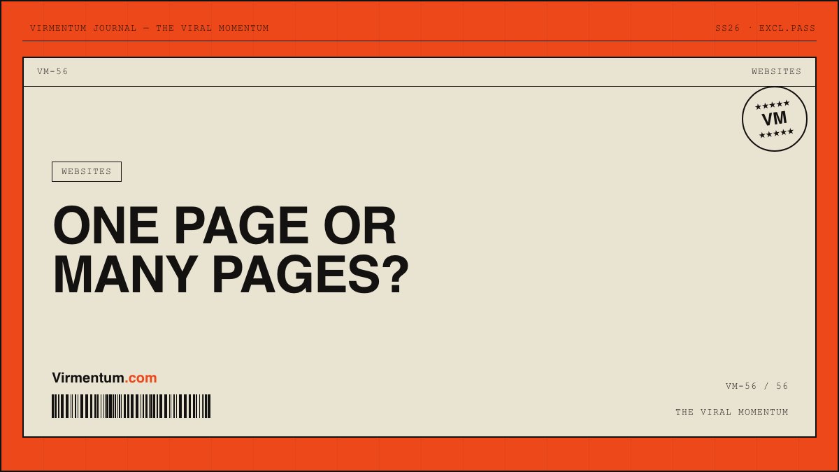 One Page Website vs Multi Page: Which One Your Business Needs