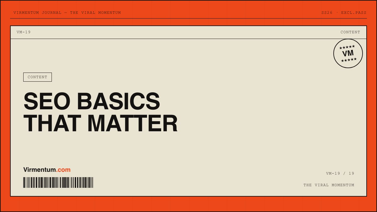 SEO Basics for Small Business: The Short List That Matters