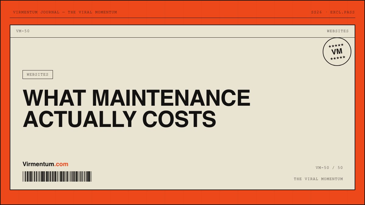 Website Maintenance Cost for Small Business: What You Are Paying For